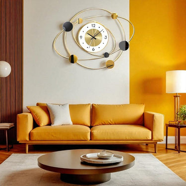 Modern Oblique Wall Clock (26.3 x 19.6 Inches)